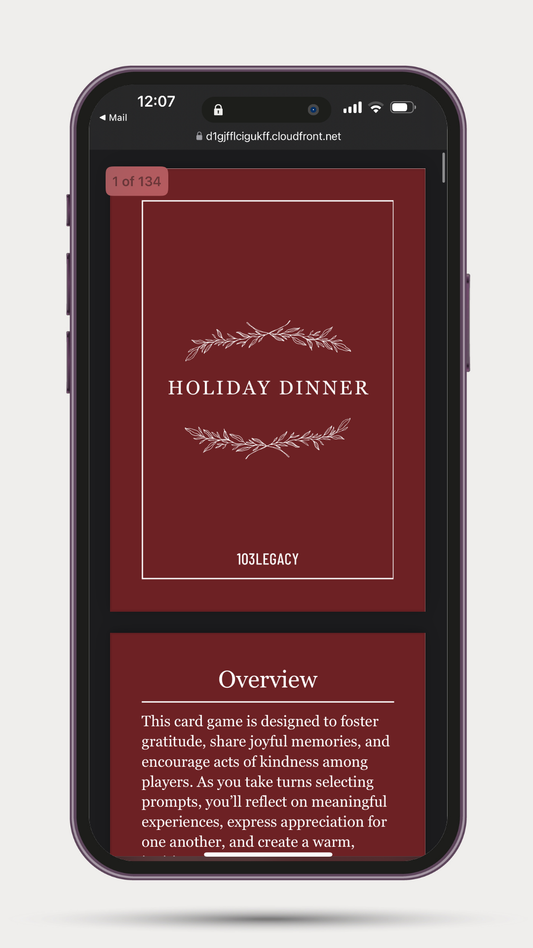 Digital Holiday Family Dinner Topics