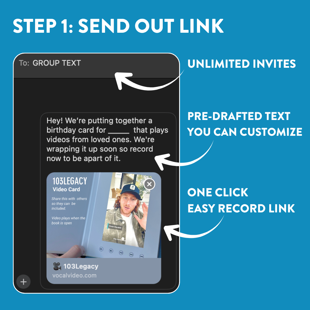 The Keepsake Card - Full Of Videos From Loved Ones