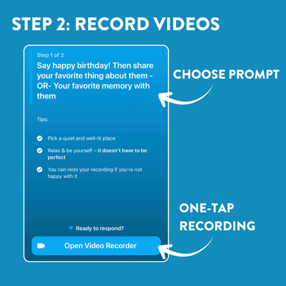 The Keepsake Card - Full Of Videos From Loved Ones